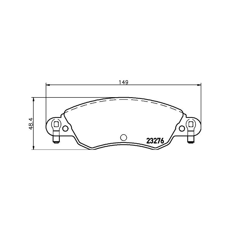 Pastiglie freno asse anteriore - HELLA BRAKE