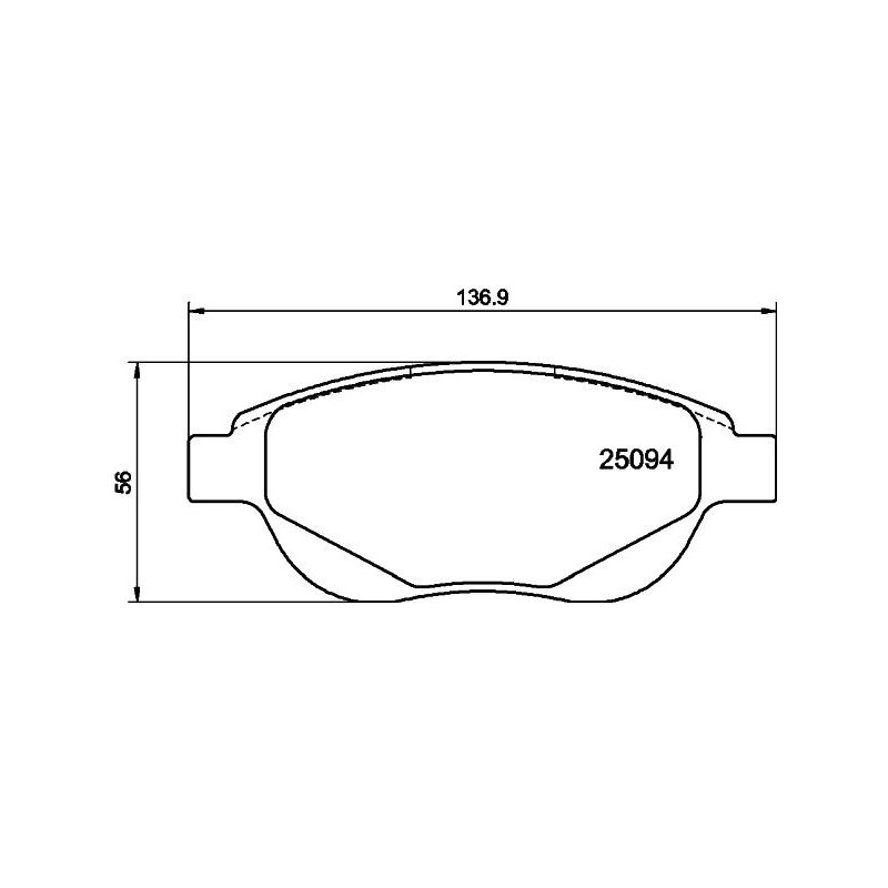 Pastiglie freno asse anteriore - HELLA BRAKE