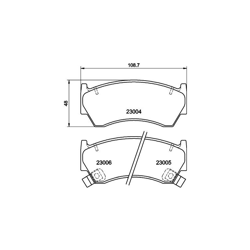 Pastiglie freno asse anteriore - HELLA BRAKE