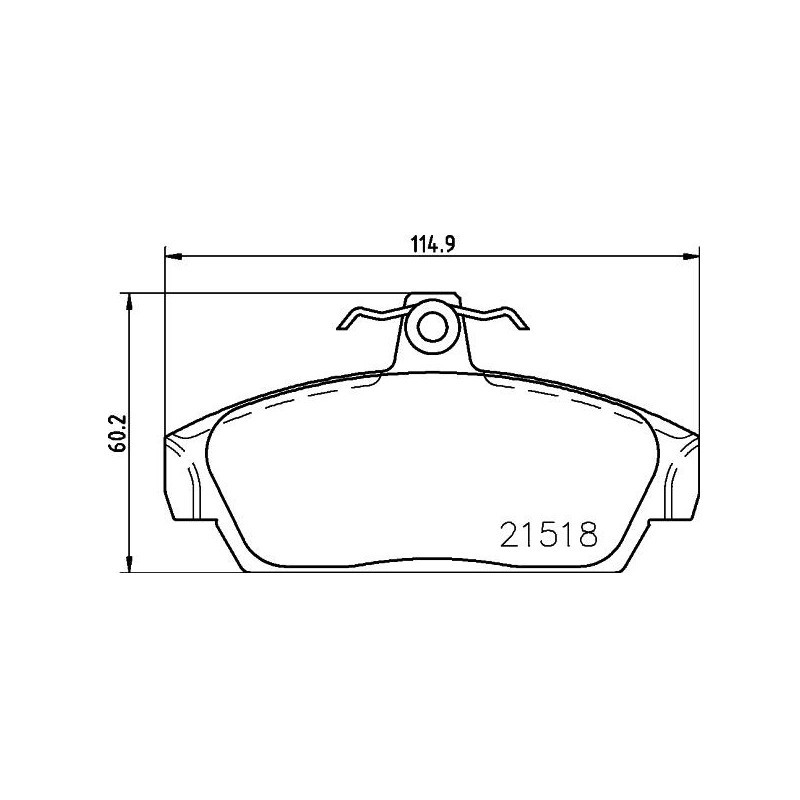 Pastiglie freno asse anteriore - HELLA BRAKE