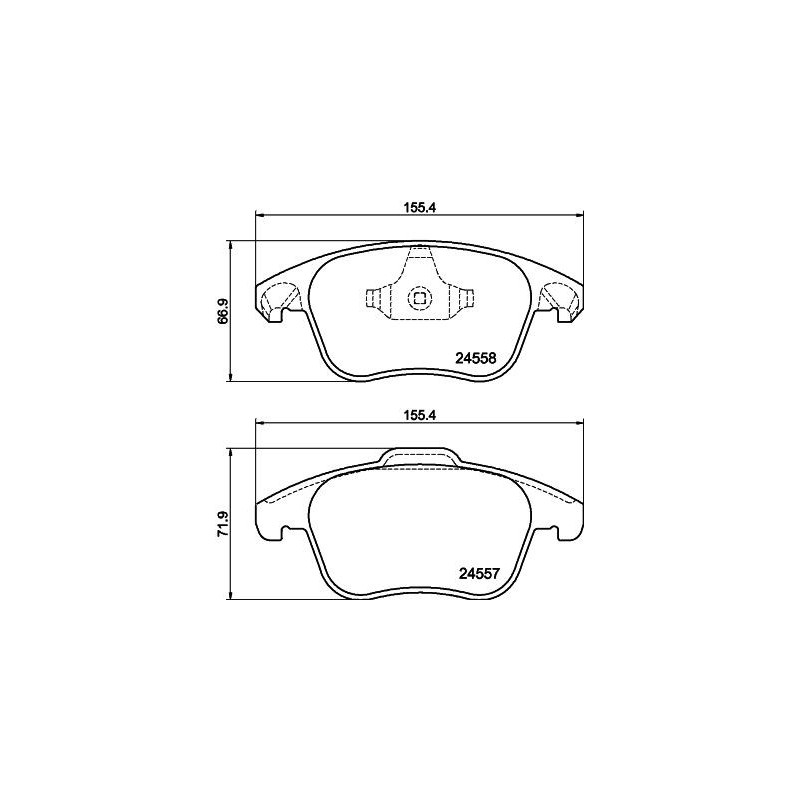 Pastiglie freno asse anteriore - HELLA BRAKE