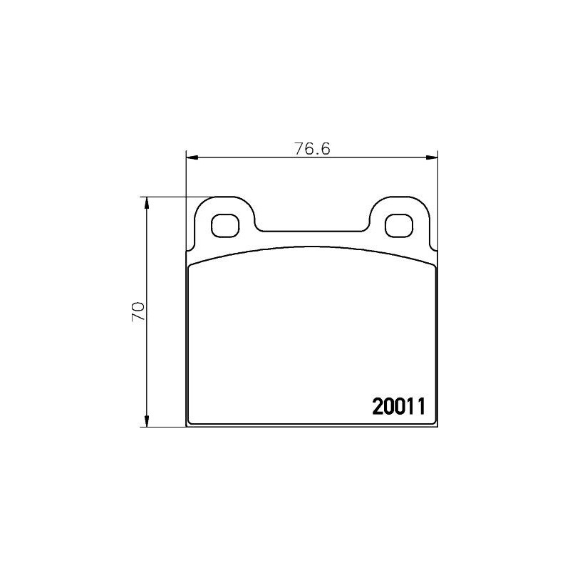 Pastiglie freno asse anteriore - HELLA BRAKE