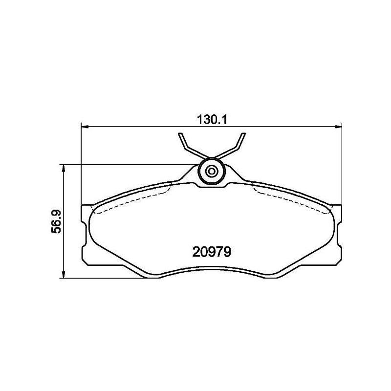 Pastiglie freno asse anteriore - HELLA BRAKE