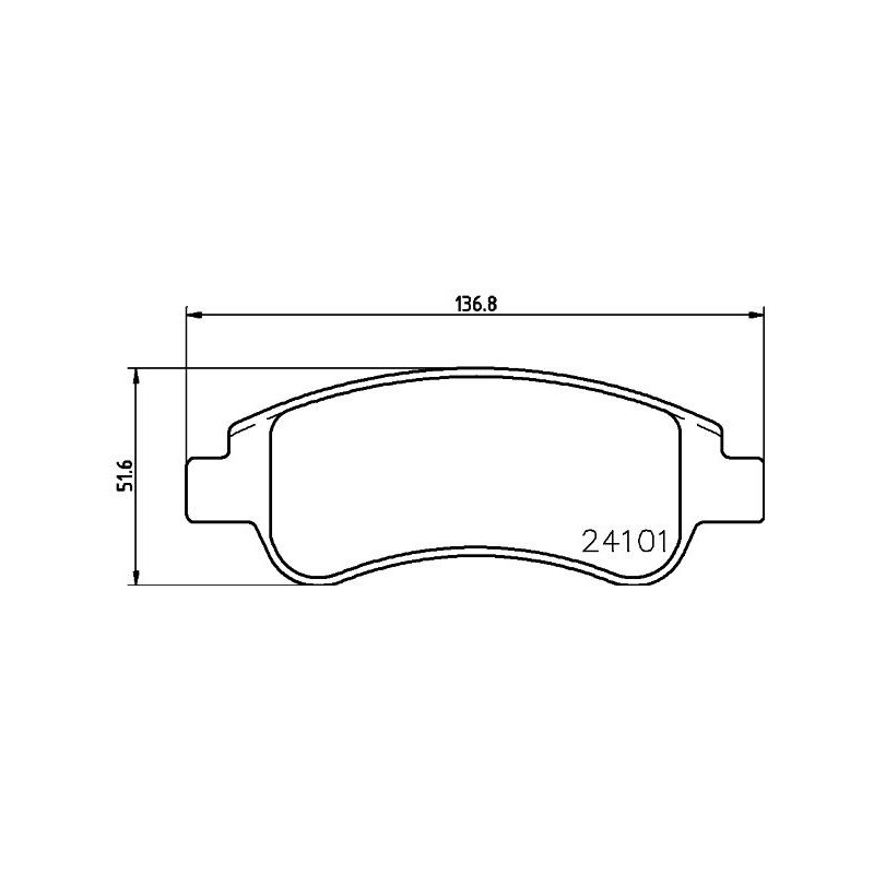 Pastiglie freno asse anteriore - HELLA BRAKE