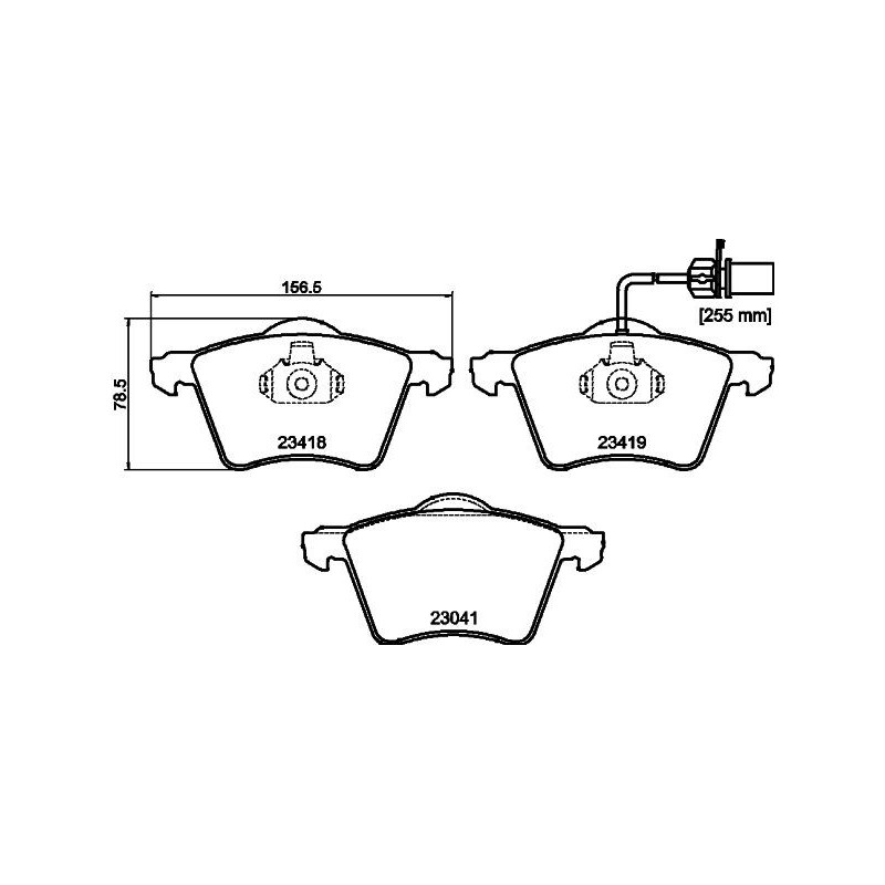 Pastiglie freno asse anteriore - HELLA BRAKE