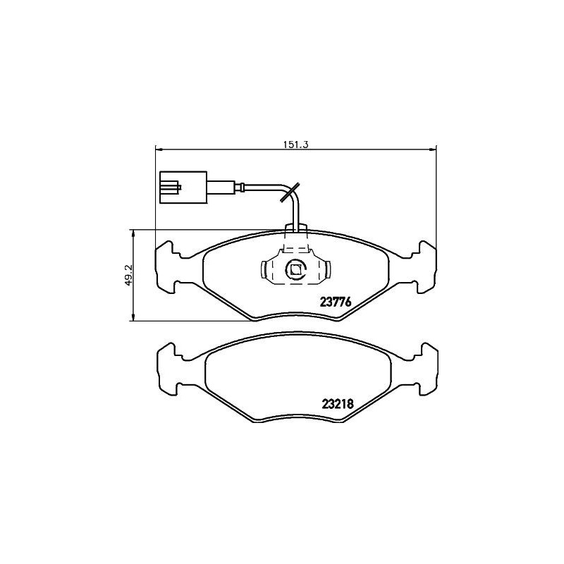 Pastiglie freno asse anteriore - HELLA BRAKE
