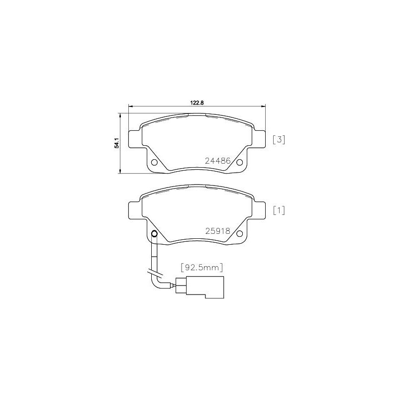 Pastiglie freno asse posteriore - HELLA BRAKE