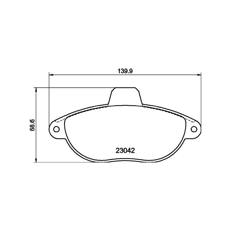 Pastiglie freno asse anteriore - HELLA BRAKE