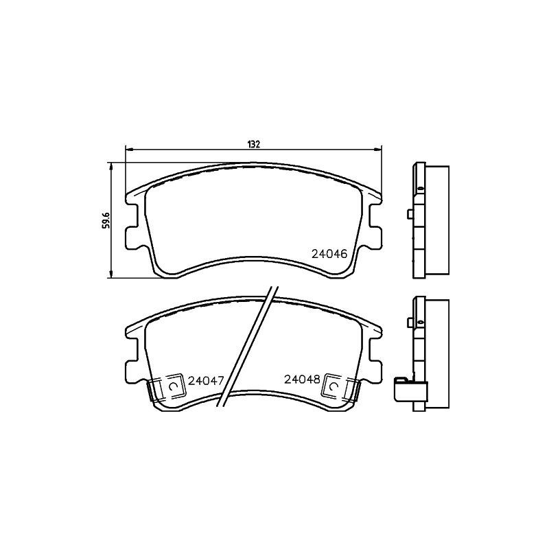 Pastiglie freno asse anteriore - HELLA BRAKE