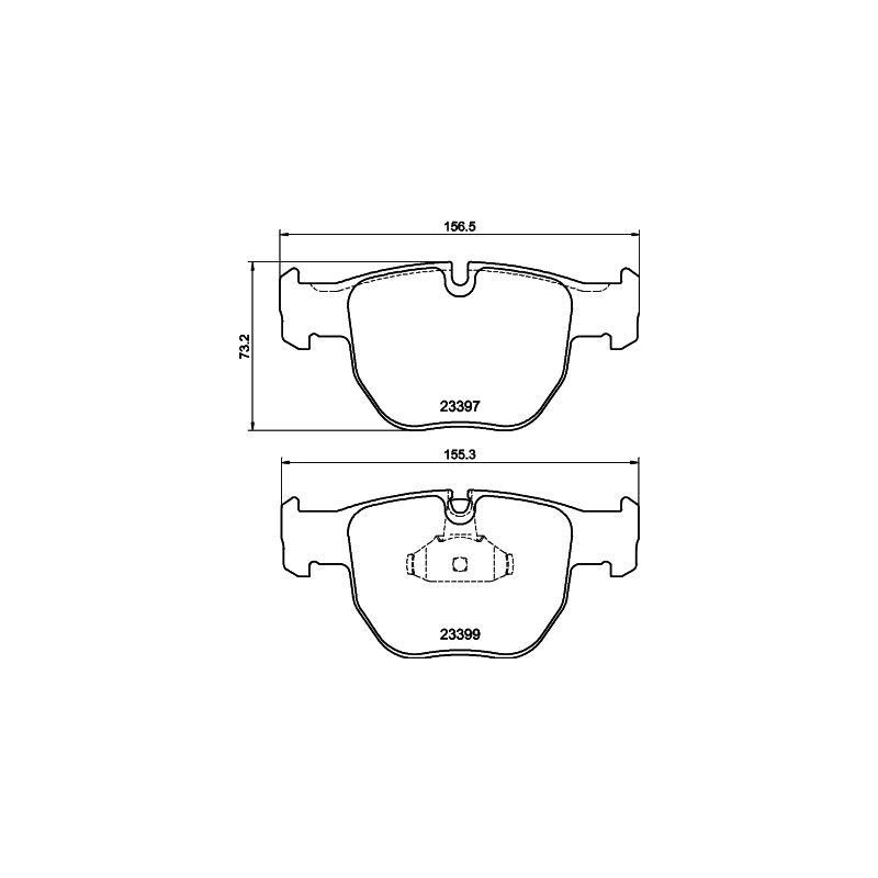 Pastiglie freno asse anteriore - HELLA BRAKE