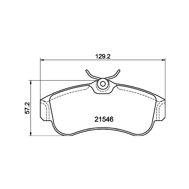Pastiglie freno asse anteriore - HELLA BRAKE