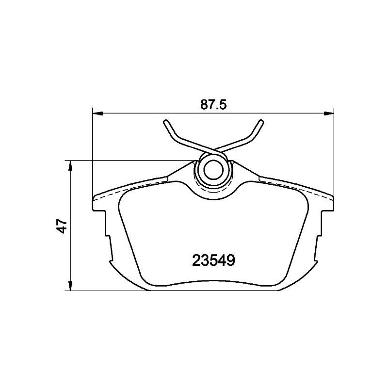 Pastiglie freno asse posteriore - HELLA BRAKE