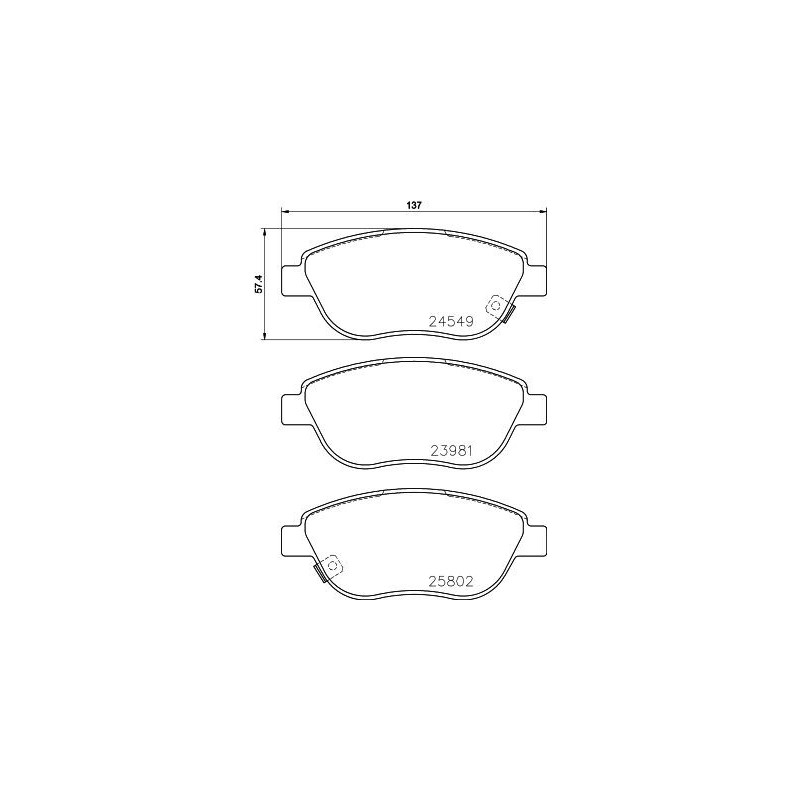 Pastiglie freno asse anteriore - HELLA BRAKE