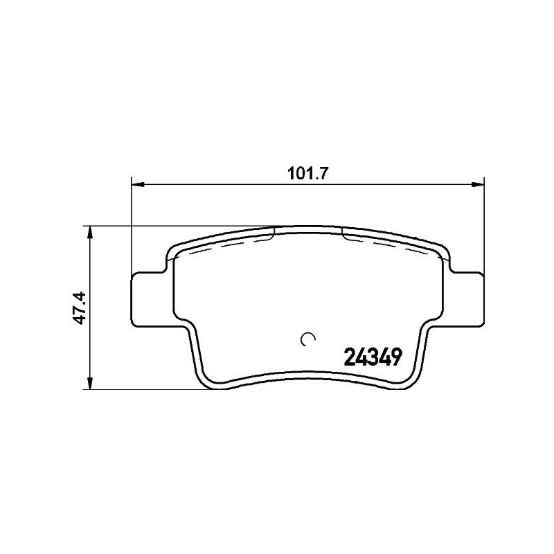 Pastiglie freno asse posteriore - HELLA BRAKE