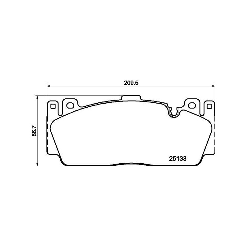 Pastiglie freno asse anteriore - HELLA BRAKE