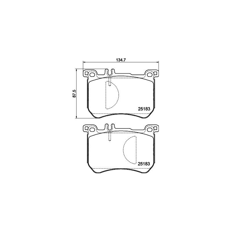 Pastiglie freno asse anteriore - HELLA BRAKE