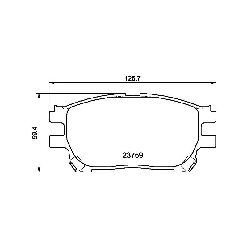 Pastiglie freno asse anteriore - HELLA BRAKE