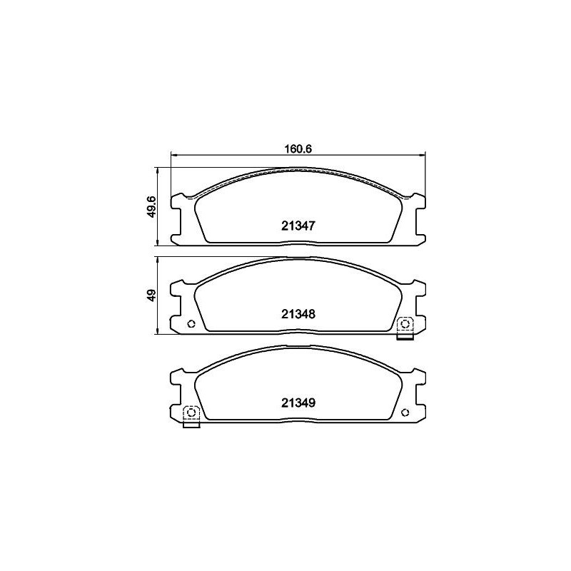 Pastiglie freno asse anteriore - HELLA BRAKE
