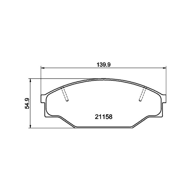 Pastiglie freno asse anteriore - HELLA BRAKE