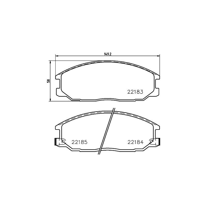 Pastiglie freno asse anteriore - HELLA BRAKE
