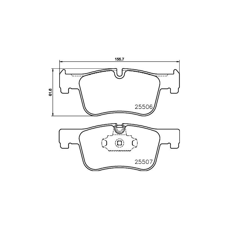 Pastiglie freno asse anteriore - HELLA BRAKE