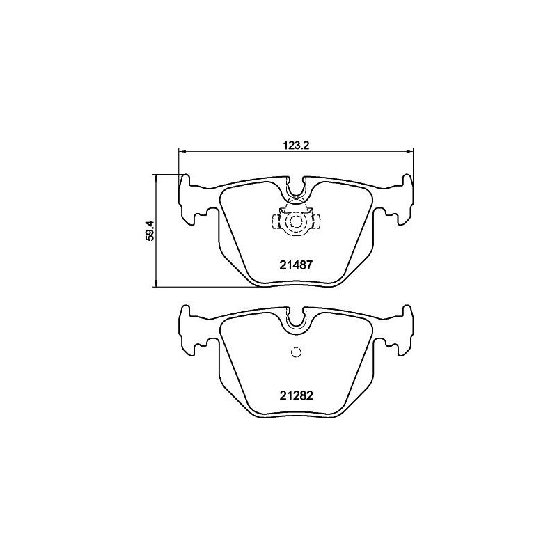 Pastiglie freno asse posteriore - HELLA BRAKE