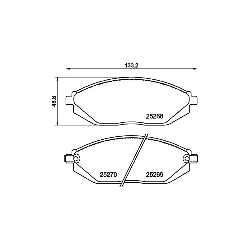 Pastiglie freno asse posteriore - HELLA BRAKE