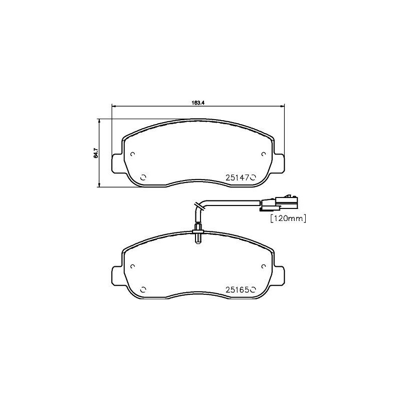 Pastiglie freno asse anteriore - HELLA BRAKE