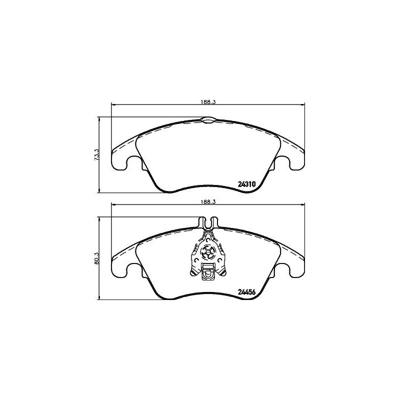 Pastiglie freno asse anteriore - HELLA BRAKE