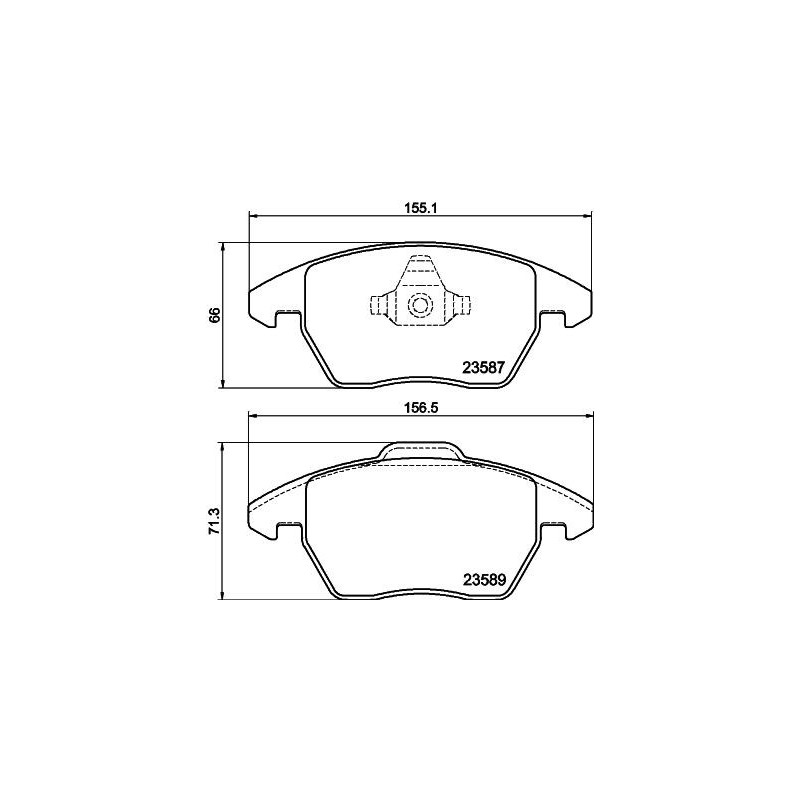 Pastiglie freno asse anteriore - HELLA BRAKE