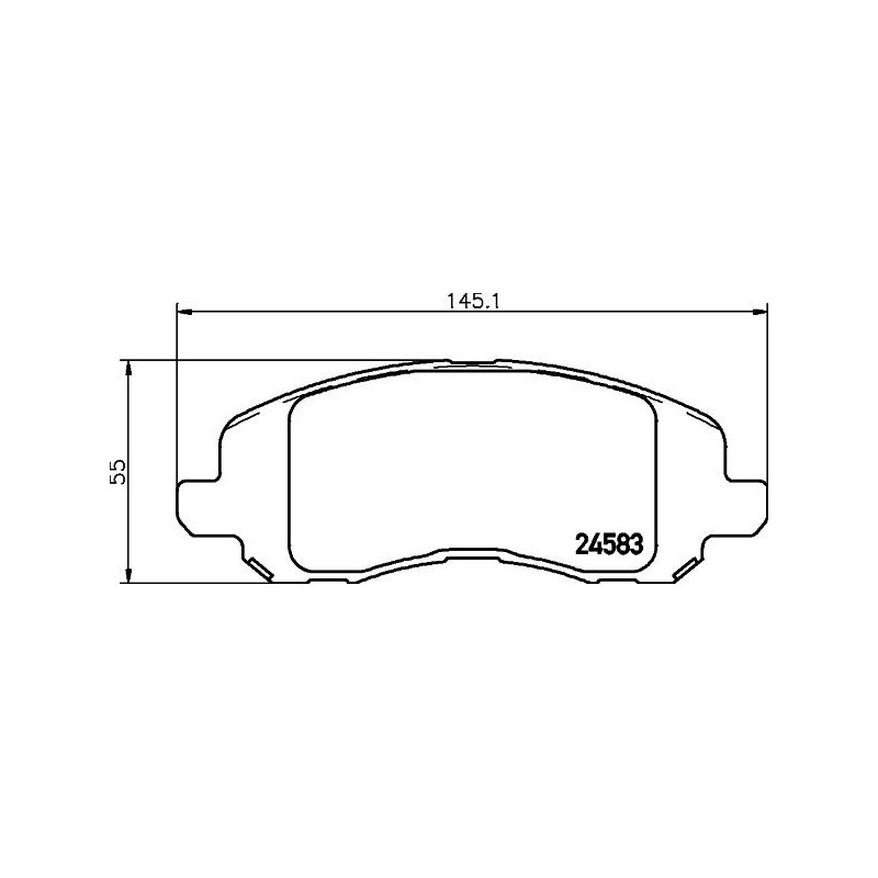 Pastiglie freno asse anteriore - HELLA BRAKE
