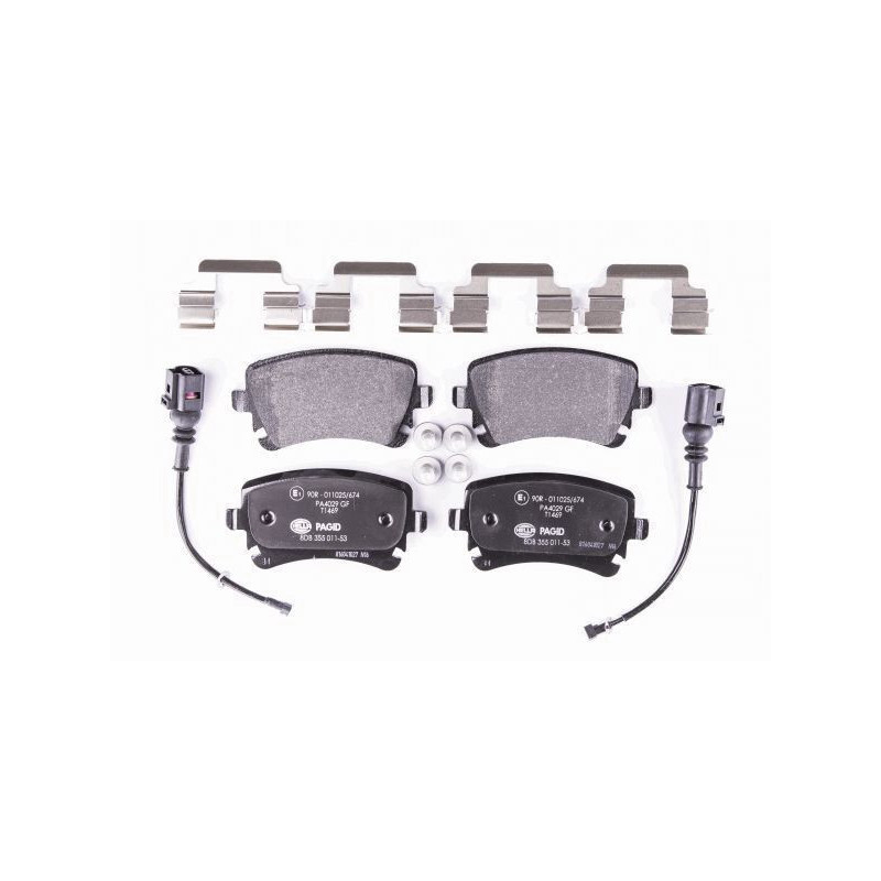 Pastiglie freno asse posteriore - HELLA BRAKE