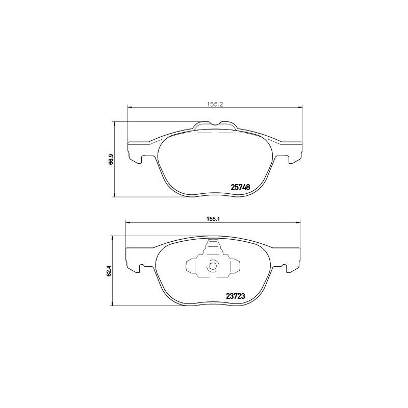 Pastiglie freno asse anteriore - HELLA BRAKE