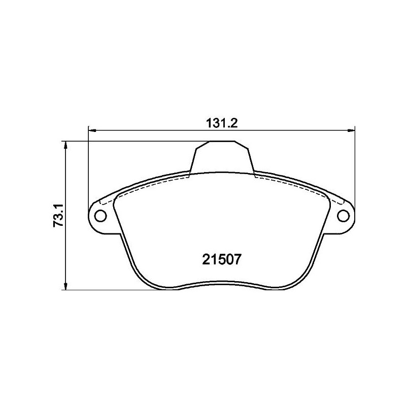 Pastiglie freno asse anteriore - HELLA BRAKE