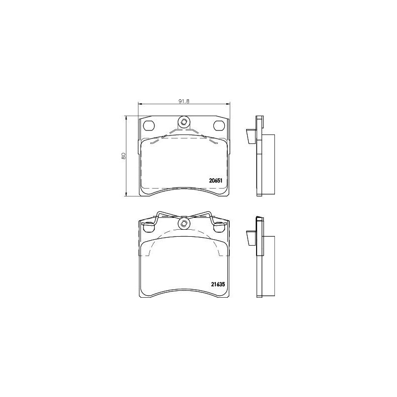 Pastiglie freno asse anteriore - HELLA BRAKE