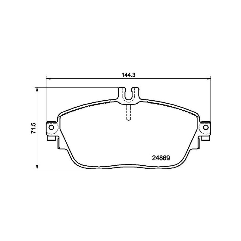 Pastiglie freno asse anteriore - HELLA BRAKE