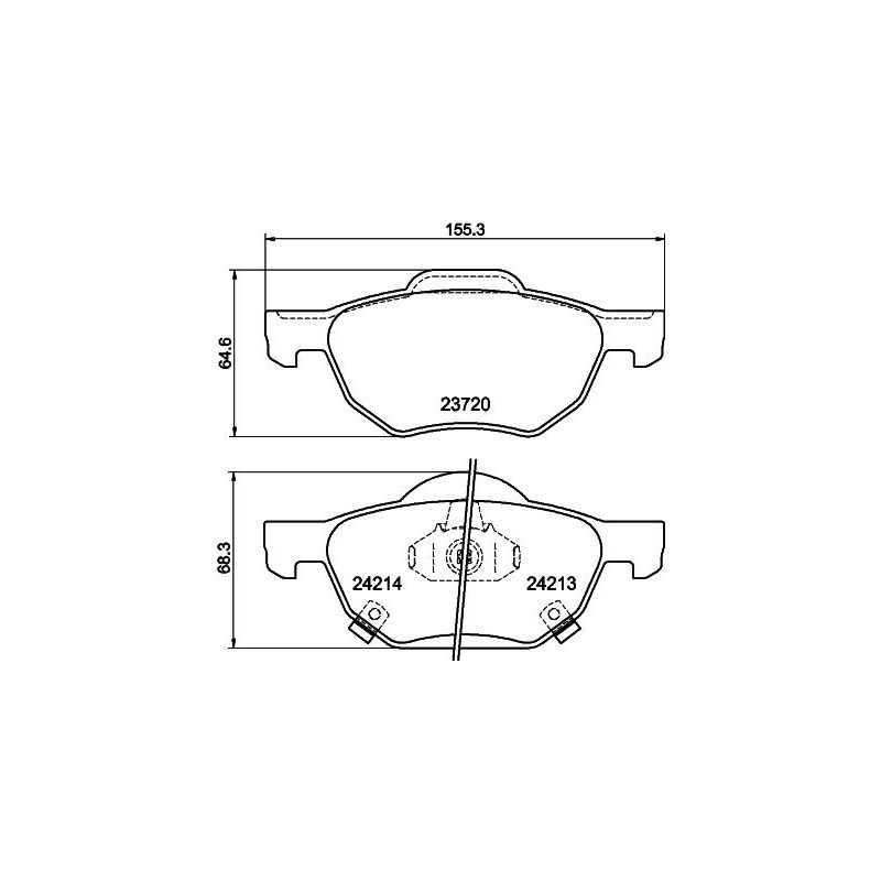 Pastiglie freno asse anteriore - HELLA BRAKE
