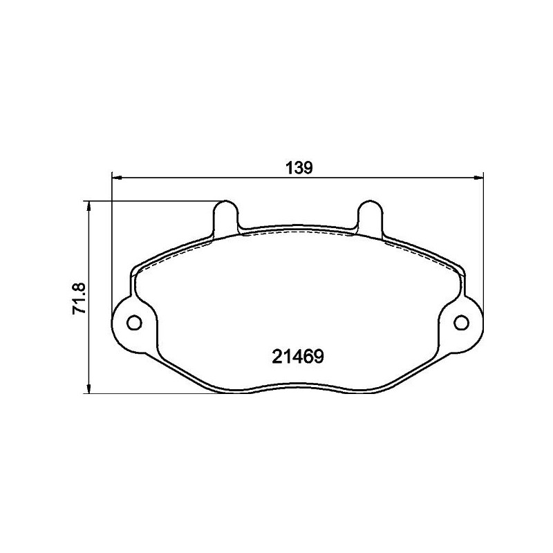 Pastiglie freno asse anteriore - HELLA BRAKE