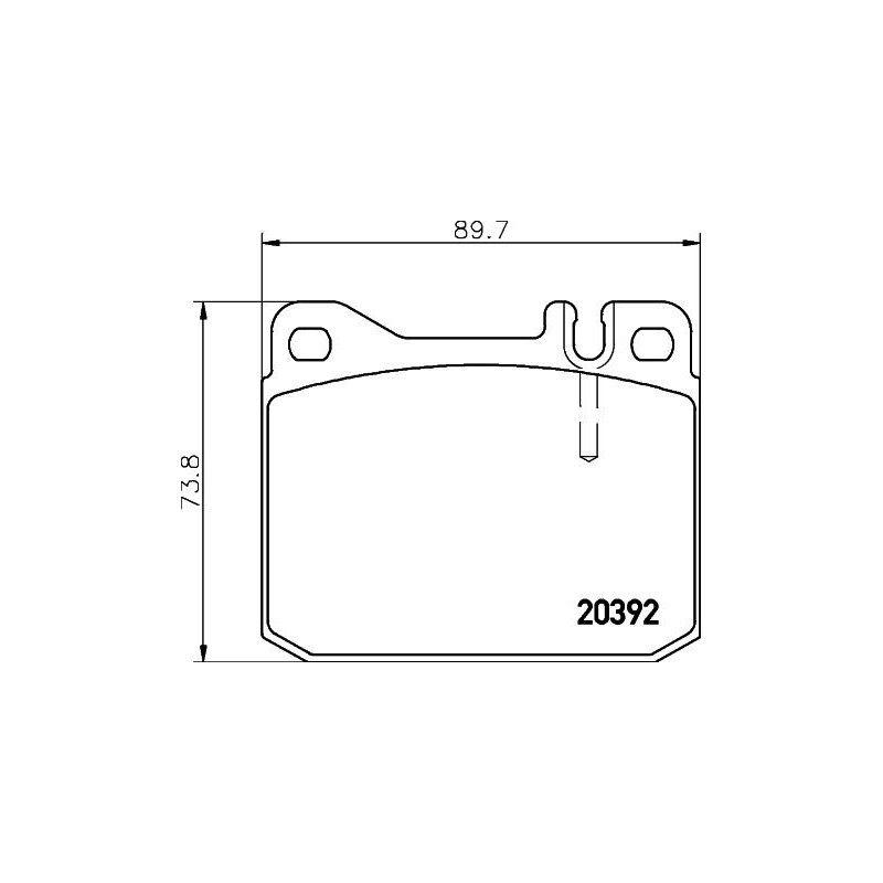 Pastiglie freno asse anteriore - HELLA BRAKE
