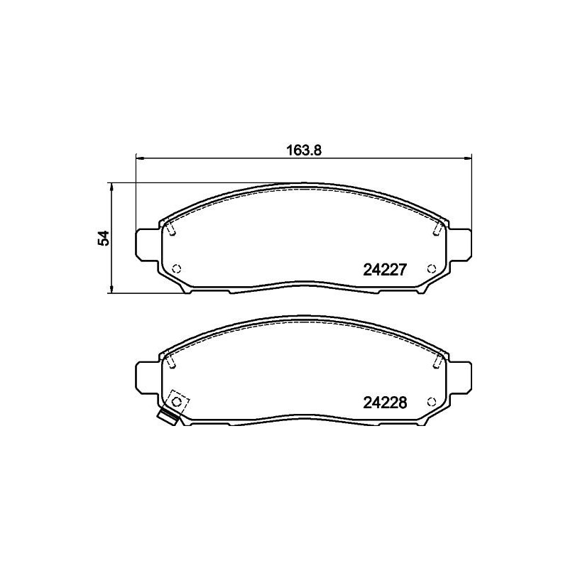 Pastiglie freno asse anteriore - HELLA BRAKE