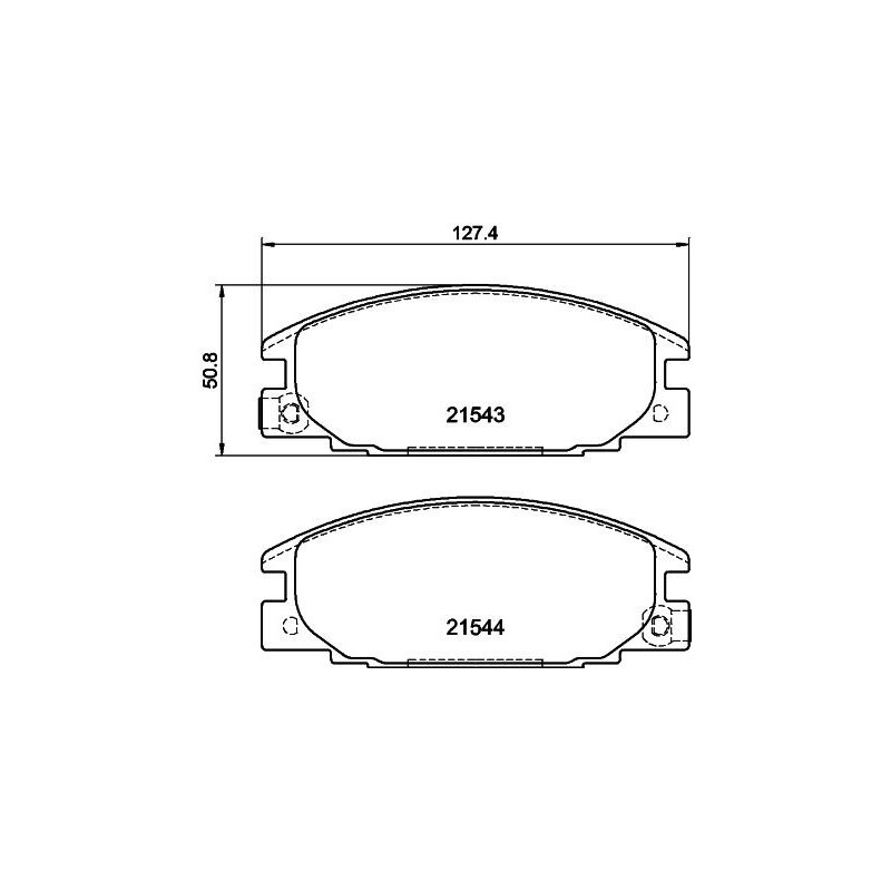 Pastiglie freno asse anteriore - HELLA BRAKE