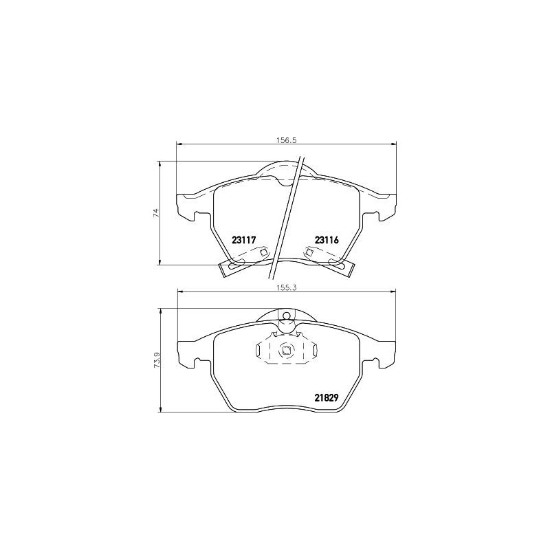 Pastiglie freno asse anteriore - HELLA BRAKE
