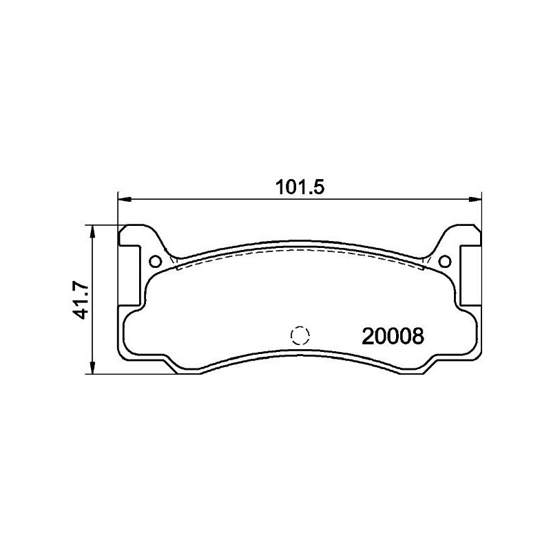 Pastiglie freno asse posteriore - HELLA BRAKE