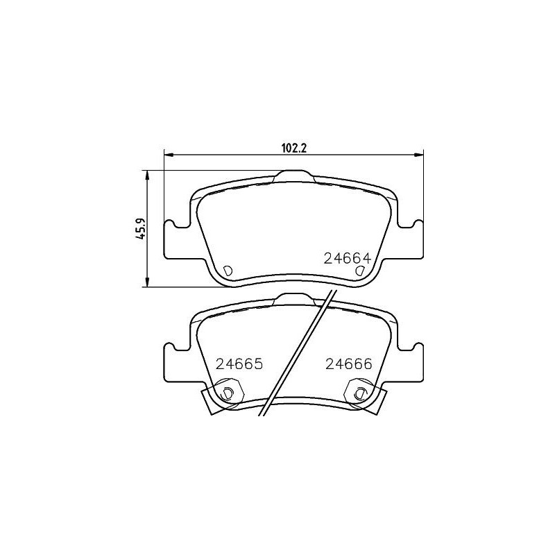 Pastiglie freno asse posteriore - HELLA BRAKE