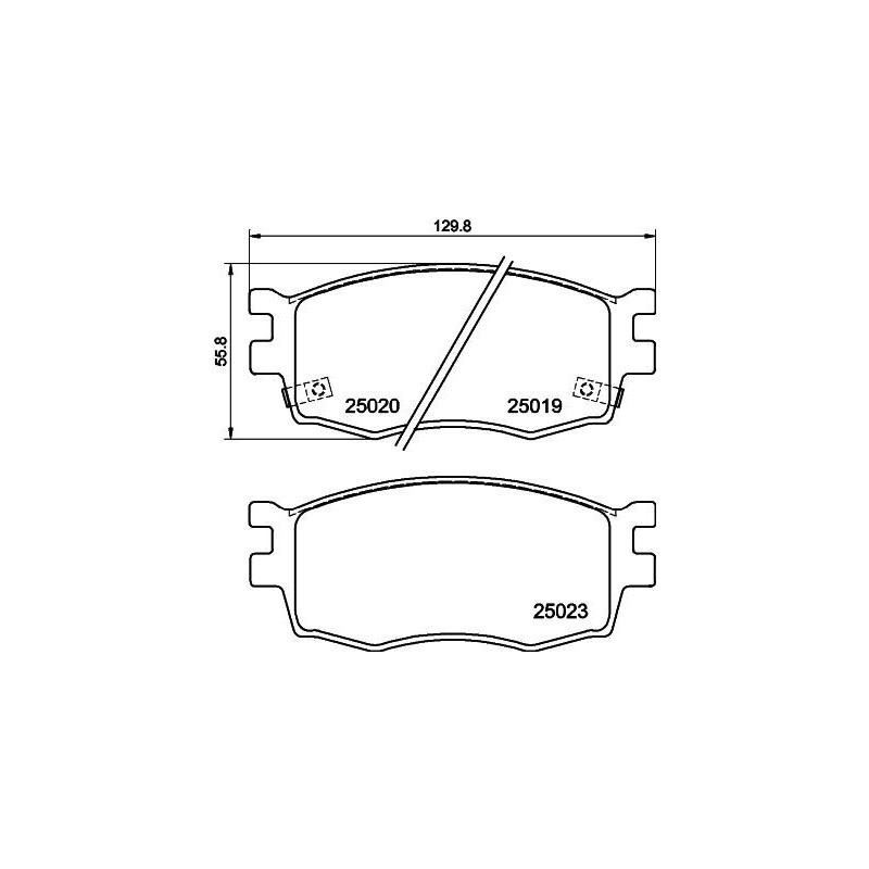 Pastiglie freno asse anteriore - HELLA BRAKE