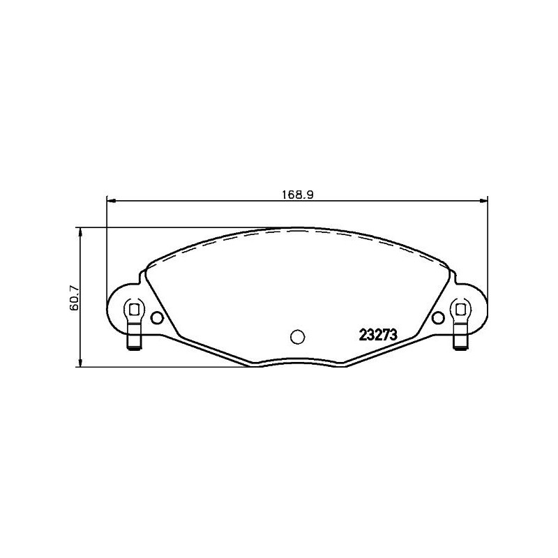 Pastiglie freno asse anteriore - HELLA BRAKE