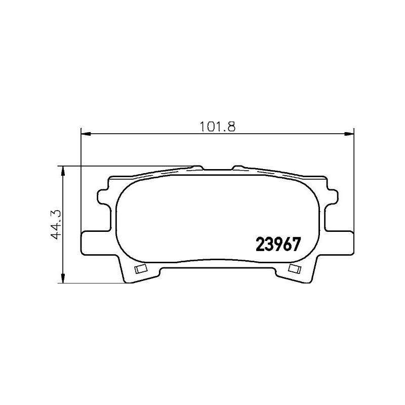 Pastiglie freno asse posteriore - HELLA BRAKE