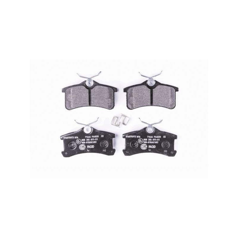 Pastiglie freno asse posteriore - HELLA BRAKE