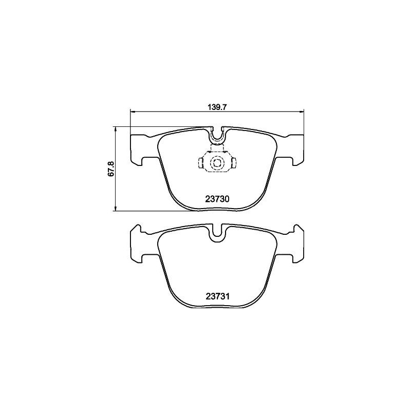 Pastiglie freno asse posteriore - HELLA BRAKE