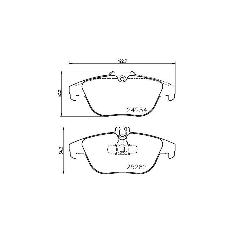 Pastiglie freno asse posteriore - HELLA BRAKE